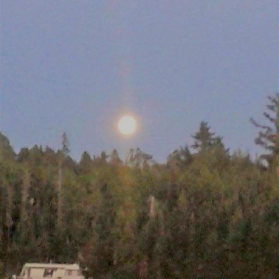 Full Moon Rising Over Ash River